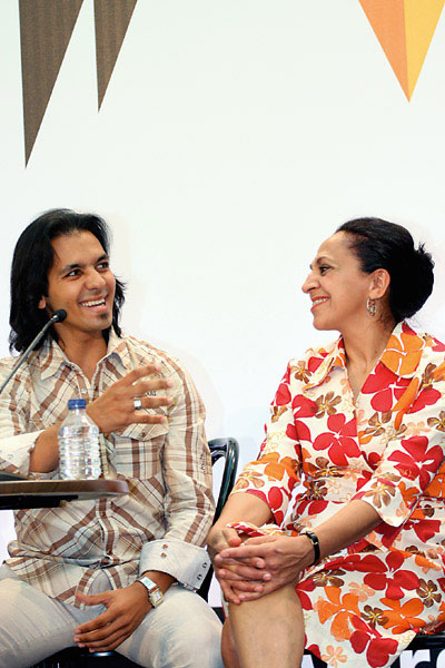 Farruquito y Carmen
Cort&eacute;s, en la presentaci&oacute;n.