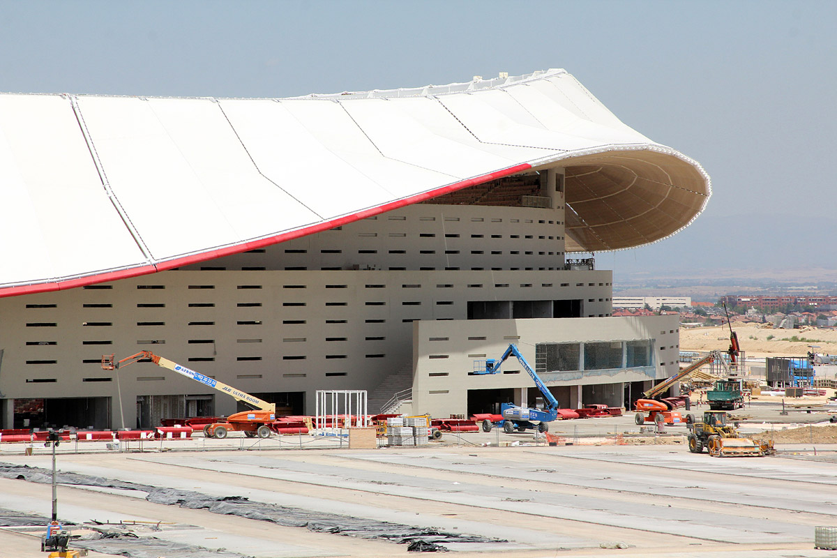 El Wanda Metropolitano estrena su espectacular cubierta