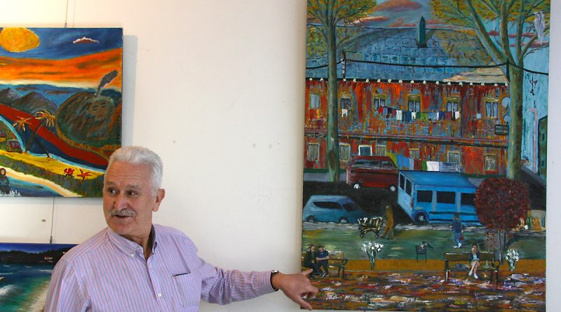 Julián González. Exposición Tanteos II, en el Centro Cultural José Luis López Vázquez