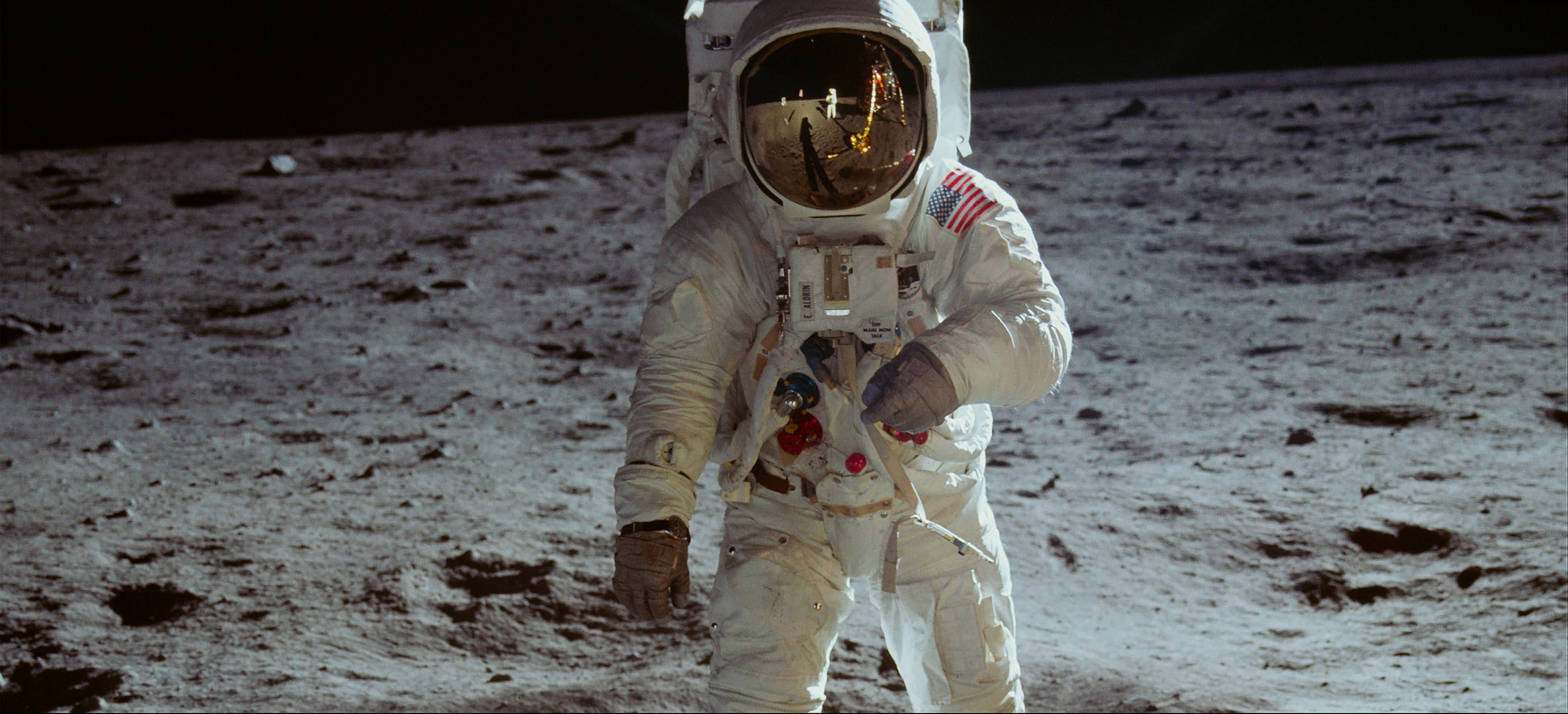 Buzz Aldrin en la luna