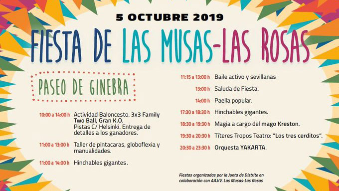 Las Rosas-Las Musas celebra sus fiestas el 5 de octubre