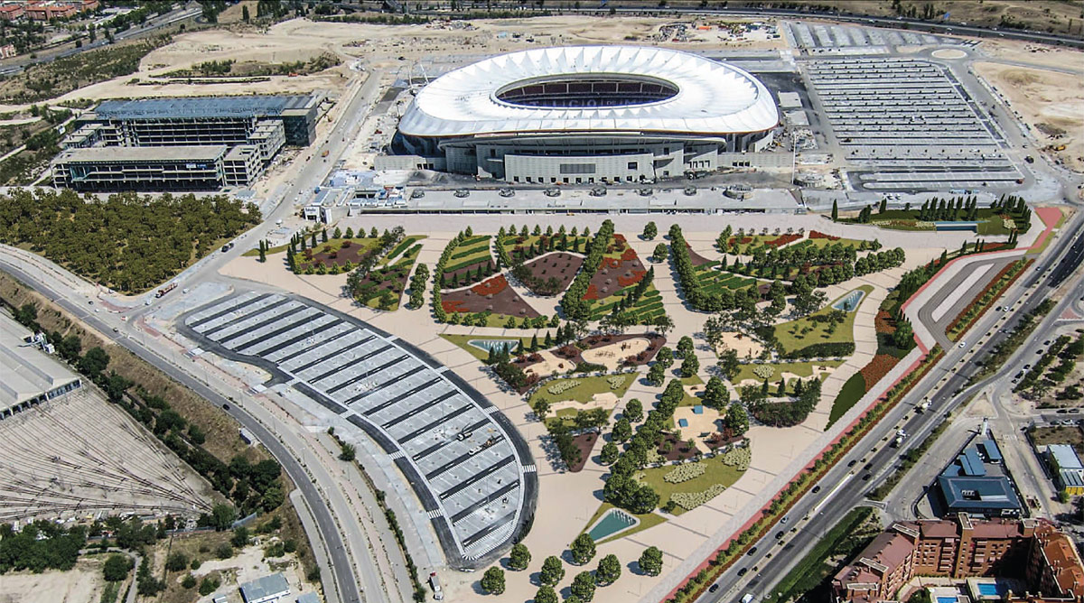 La parcela que rodea el Wanda Metropolitano albergará una ciudad deportiva