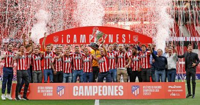 celebracion wanda metropolitano foto cesped campeones Liga koke