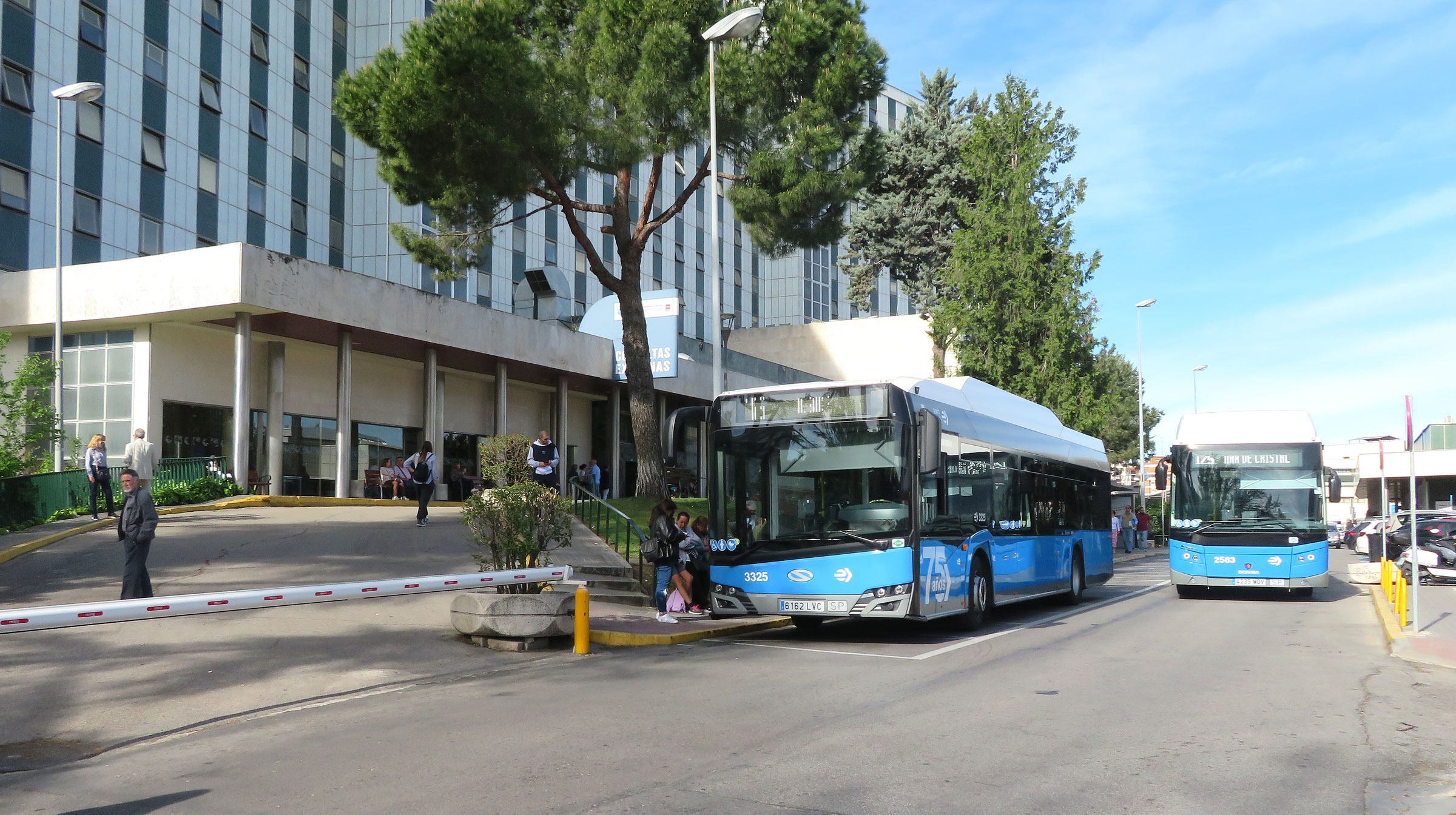 Autobús en el hospital Ramon y Cajal