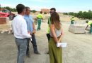 José Antonio Martínez Páramo, Almudena Maíllo, visitaron las obras para la creación de un nuevo parque en la Colonia Fin de Semana