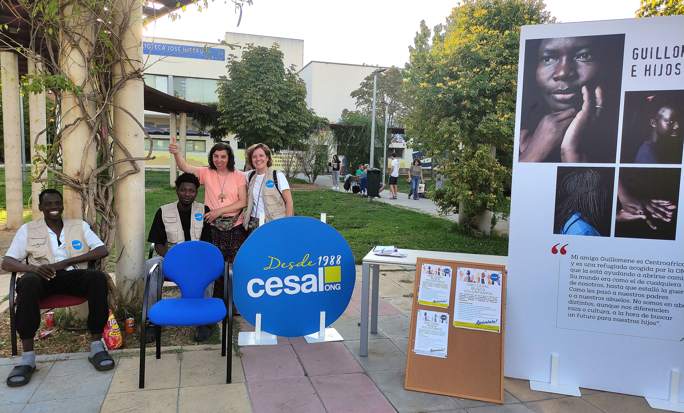 Feria del voluntariado el parque de los cuatro elementos en Las Rosas Feria del voluntariado el parque de los cuatro elementos en Las Rosas
