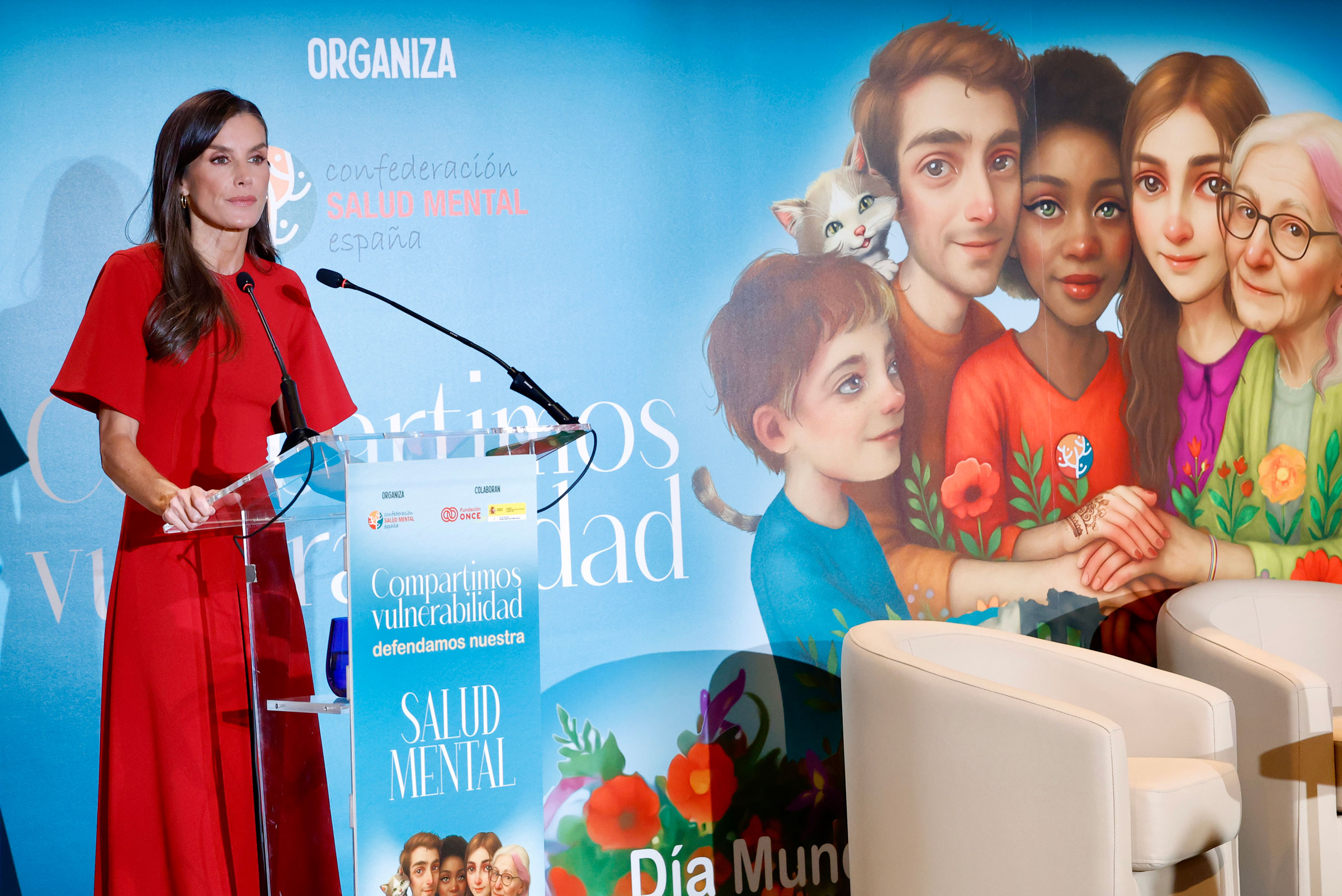 Su Majestad la Reina preside el Acto Conmemorativo del Día Mundial de la Salud Mental organizado por Salud Mental España © Casa de S.M Su Majestad la Reina preside el Acto Conmemorativo del Día Mundial de la Salud Mental organizado por Salud Mental España. Fotos: © Casa de S.M. el Rey