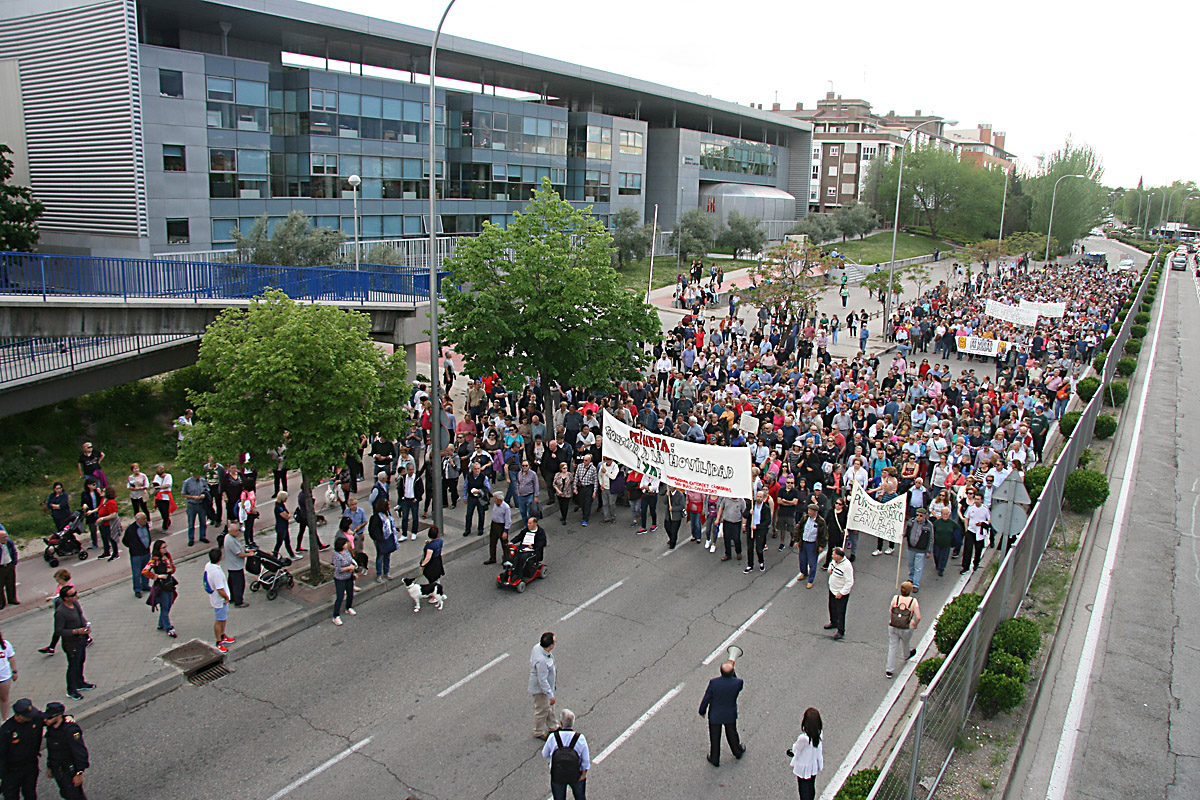 Manifestación Wanda Metropolitano