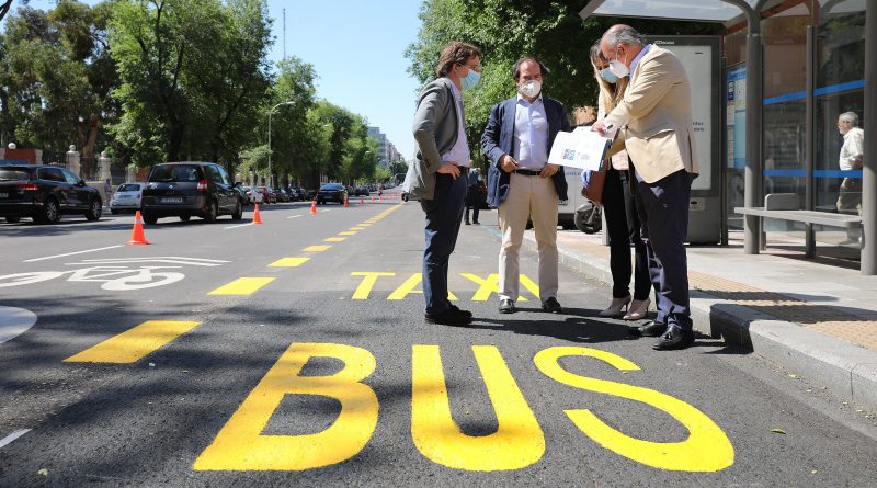 Los nuevos carriles bus se enmarcan en la Estrategia de Sostenibilidad Ambiental Madrid