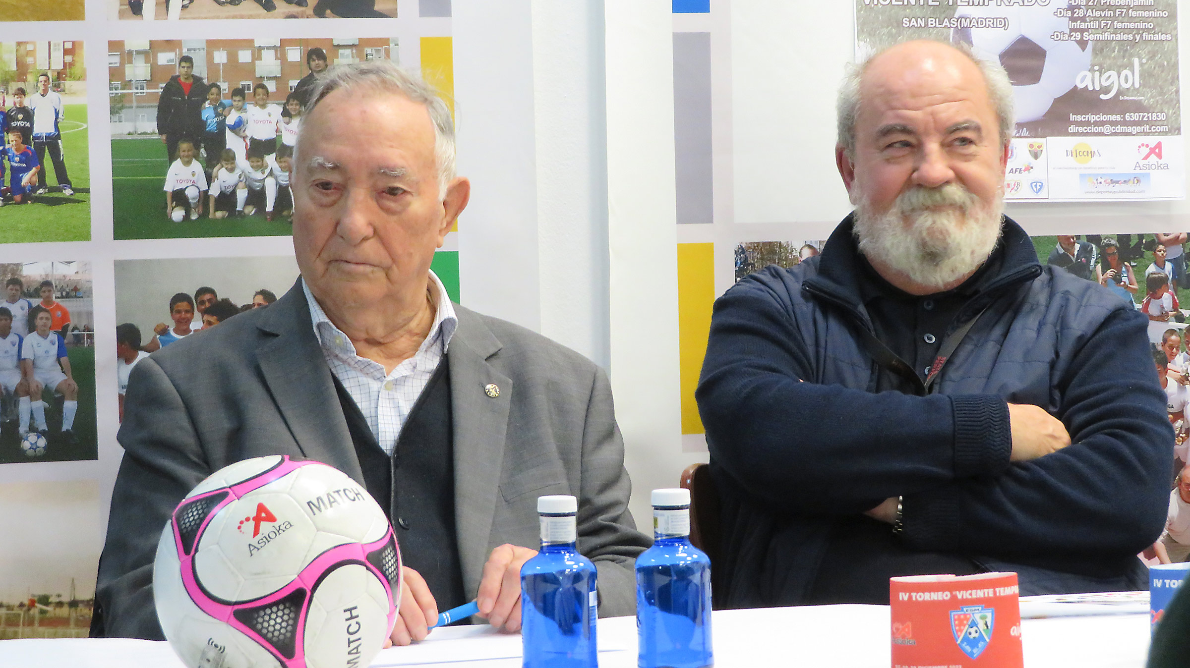 Vicente Temprado y Jesus Gutierrezen el acto de presentacion del torneo