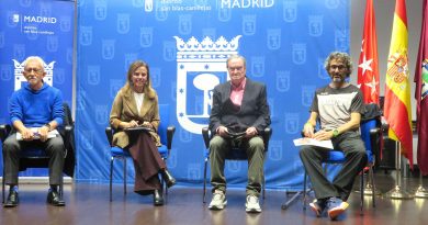 Mesa de debate sobre la Popular de Canillejas con Isidro Rodríguez, Almudena Maíllo, Jose Cano y Jesús España moderada por Juanma Merino