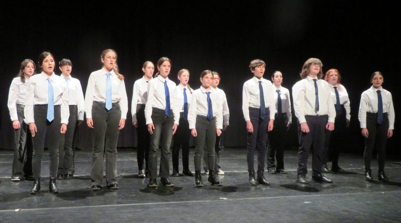 Coro joven actúa en el CC Machado.